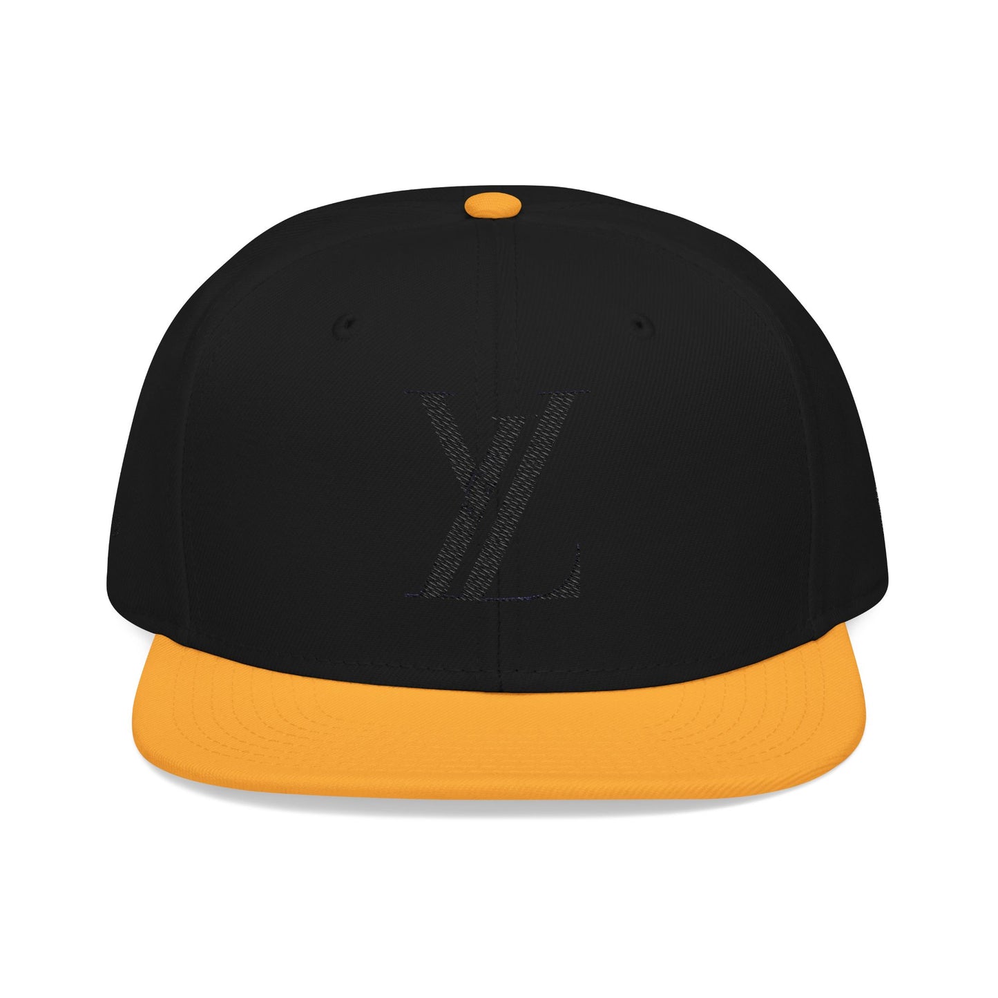 Embroidered YOLO Snapback by LABEL - Stylish White/ Black & Yellow Hat for Casual Outings
