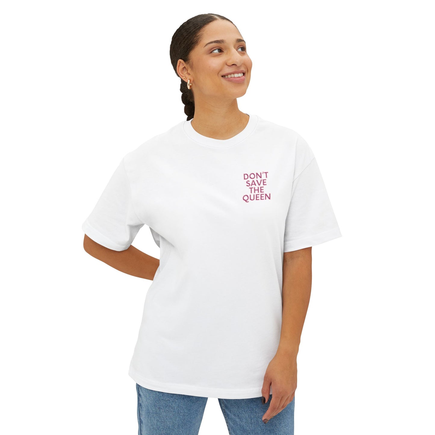 Trendy Oversized Tee with Skull and Heart Design - Perfect for Fashion Lovers