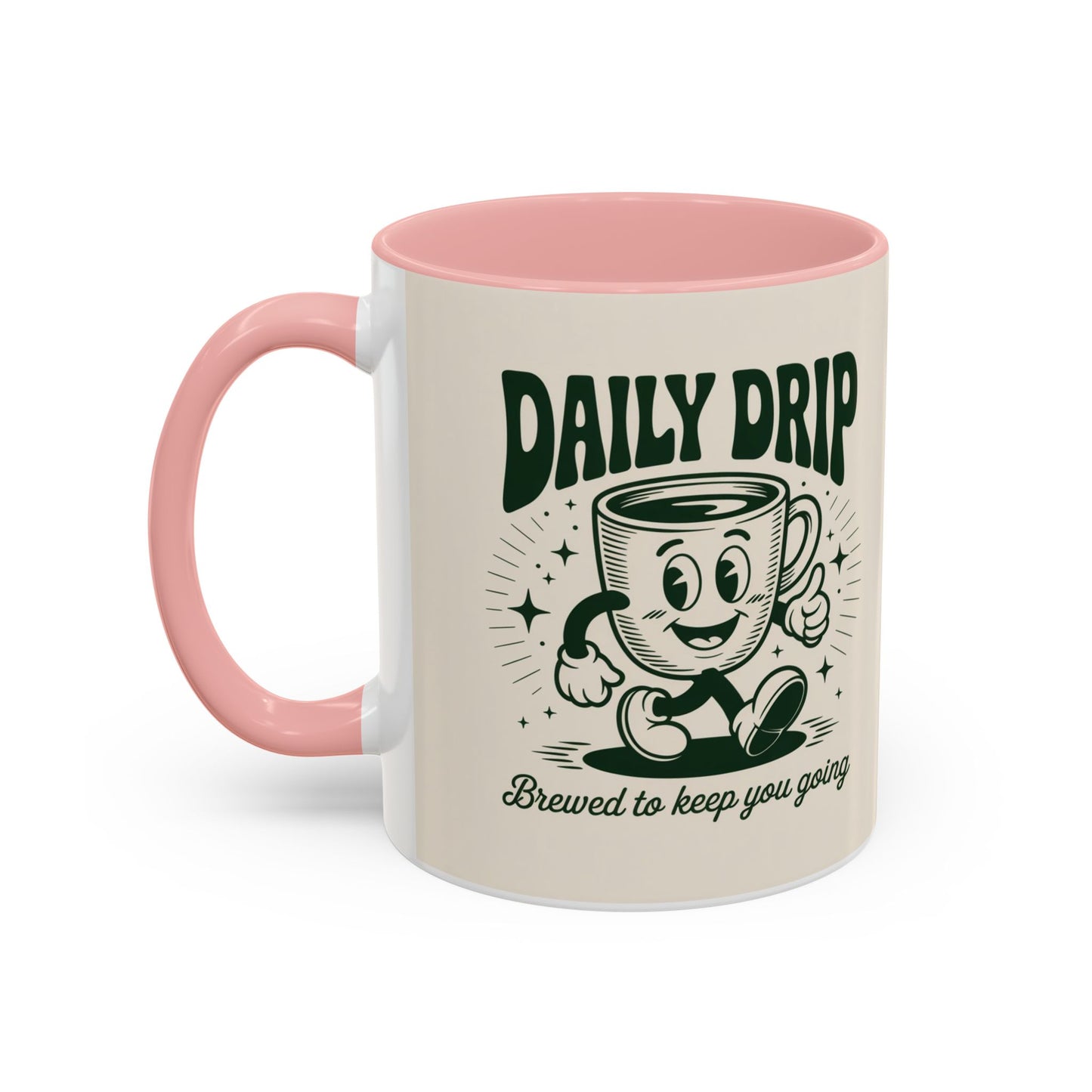 Coffee Drip Accent Mug | Funny Coffee Cup for Home, Office, Gift Ideas, Coffee Lovers, Birthday