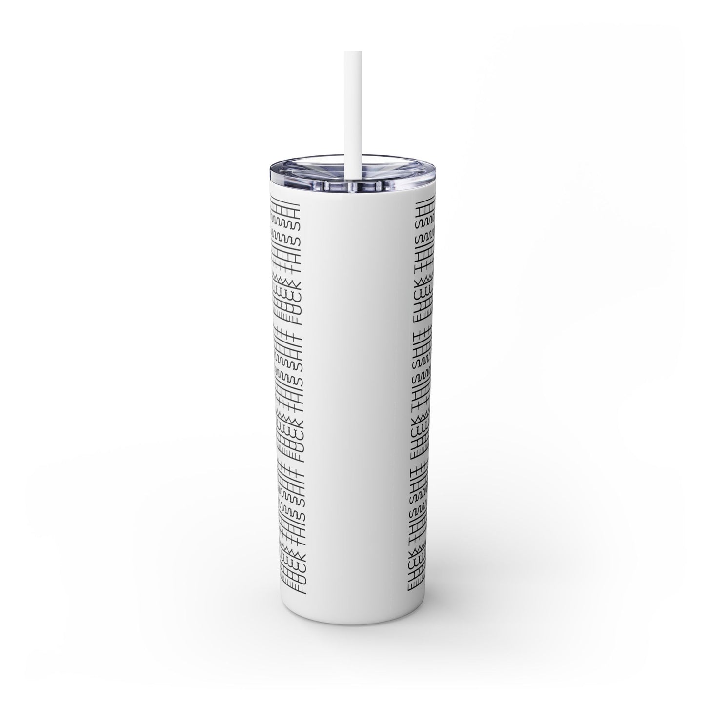 "FTS" Stylish Skinny Tumbler with Straw, 20oz - Perfect for Home, Office, Gifts, Travel, Daily Use - Minimalist Design for Every Occasion