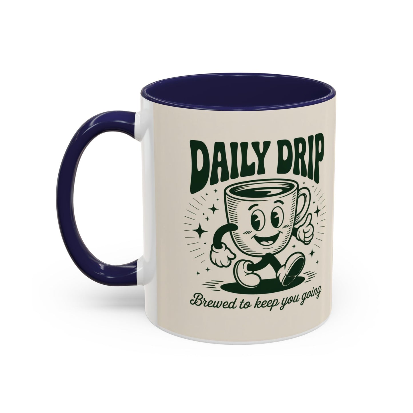 Coffee Drip Accent Mug | Funny Coffee Cup for Home, Office, Gift Ideas, Coffee Lovers, Birthday