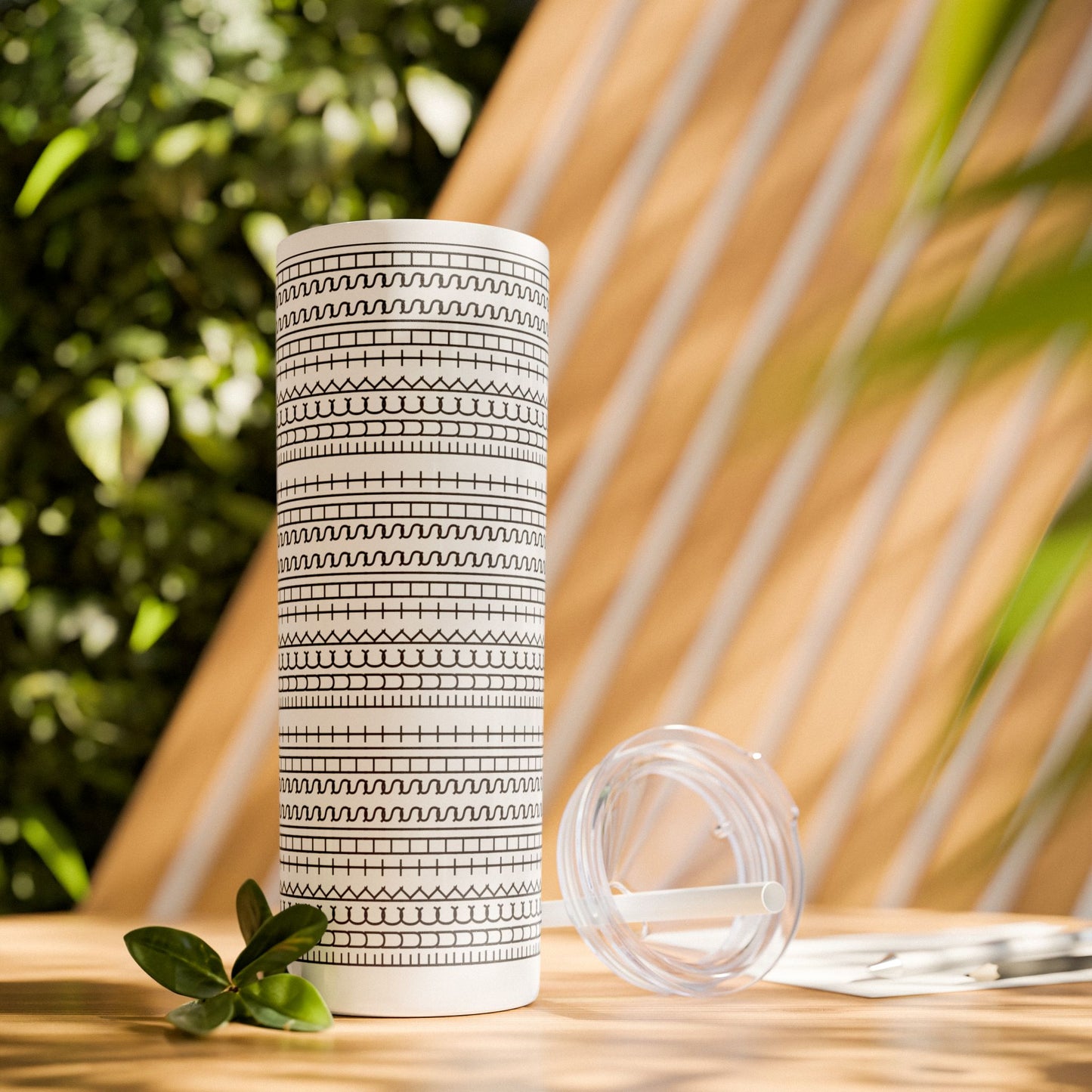 "FTS" Stylish Skinny Tumbler with Straw, 20oz - Perfect for Home, Office, Gifts, Travel, Daily Use - Minimalist Design for Every Occasion