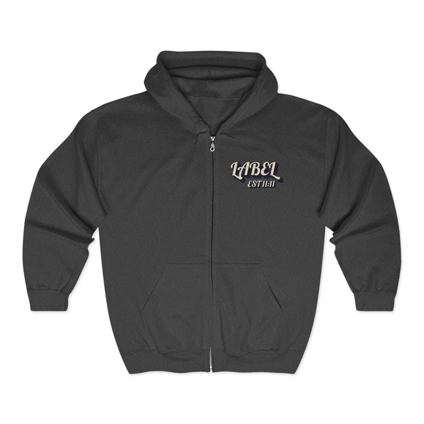 Unisex Heavy Blend™ Zip Hoodie - 'Lost My Cool' Skeleton Pig Design