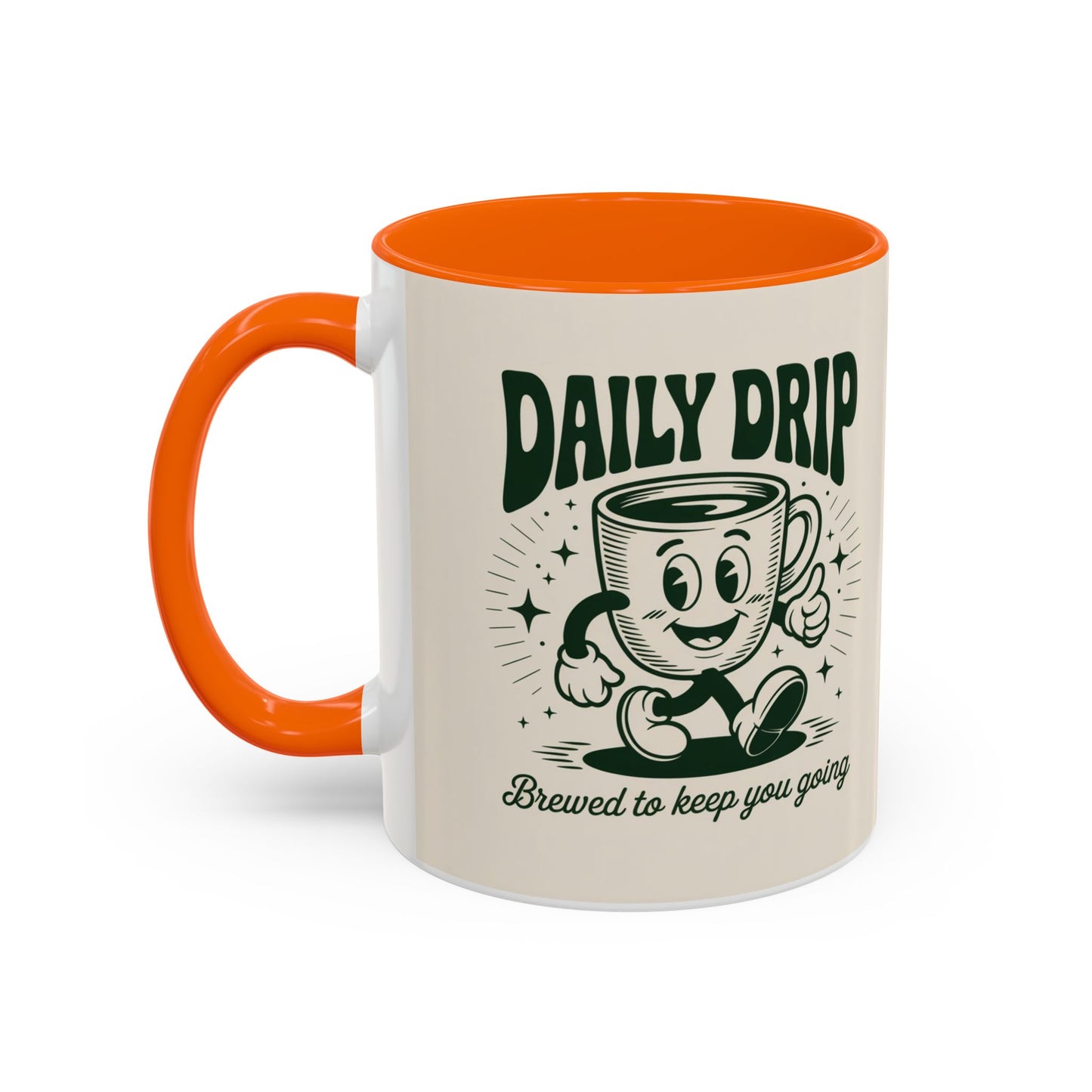 Coffee Drip Accent Mug | Funny Coffee Cup for Home, Office, Gift Ideas, Coffee Lovers, Birthday