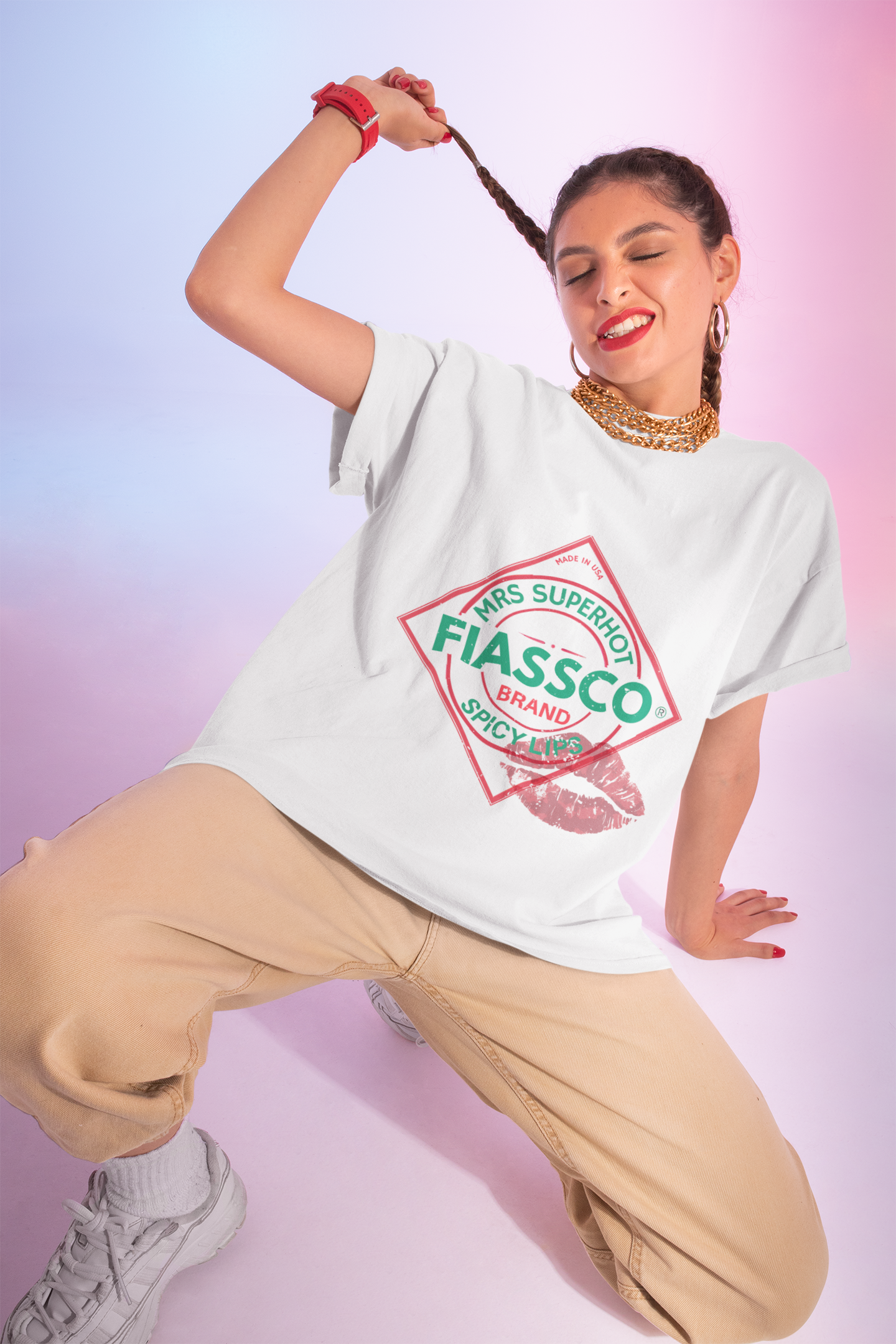 "Spicy Lips" Women's Softstyle Tee - Fun and Flirty T-Shirt for Spicy Lifers
