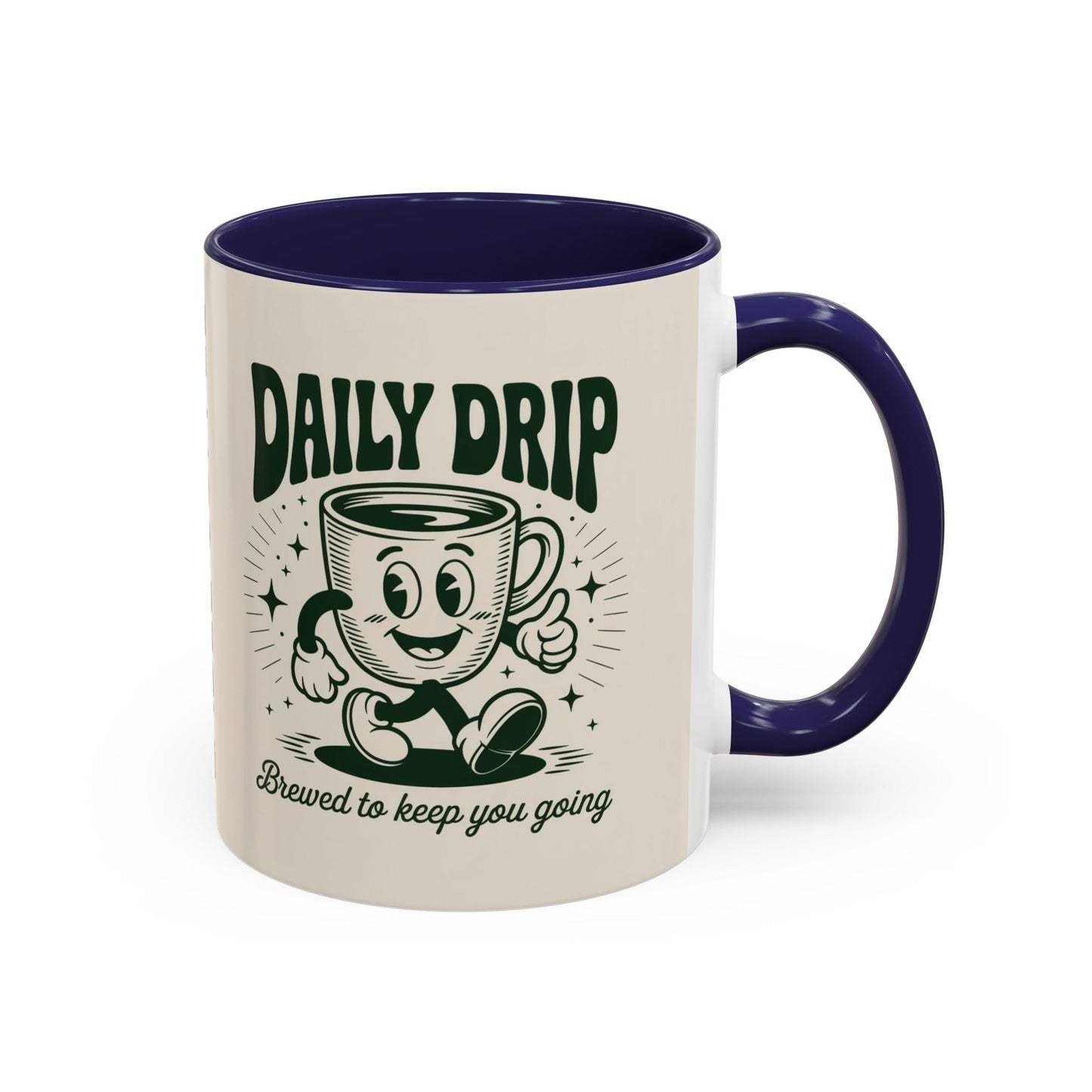 Coffee Drip Accent Mug | Funny Coffee Cup for Home, Office, Gift Ideas, Coffee Lovers, Birthday
