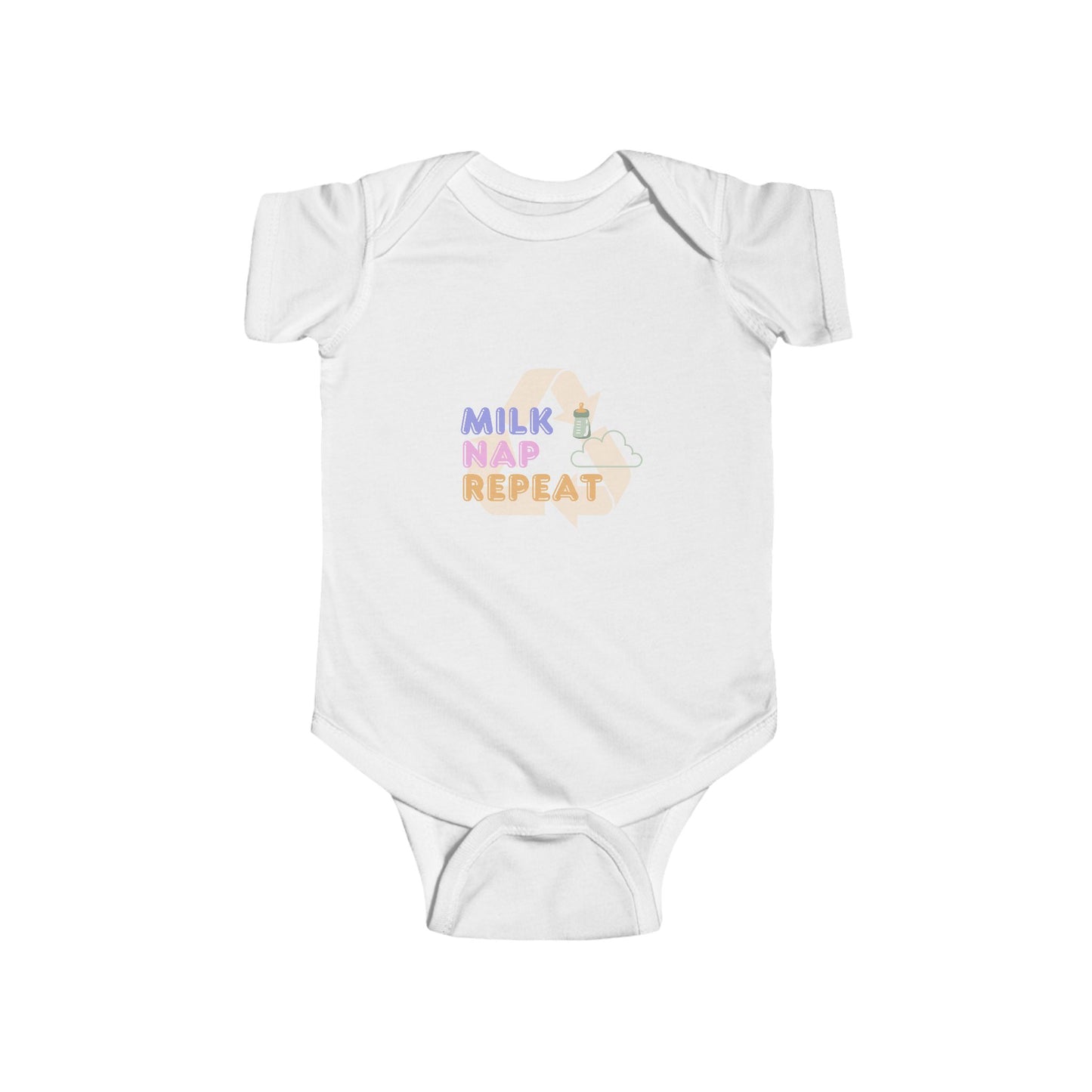 Cute Infant Bodysuit | Milk Nap Repeat, Baby Shower Gift, Funny Baby Outfit, Nappie Change and Chill, Newborn Clothes
