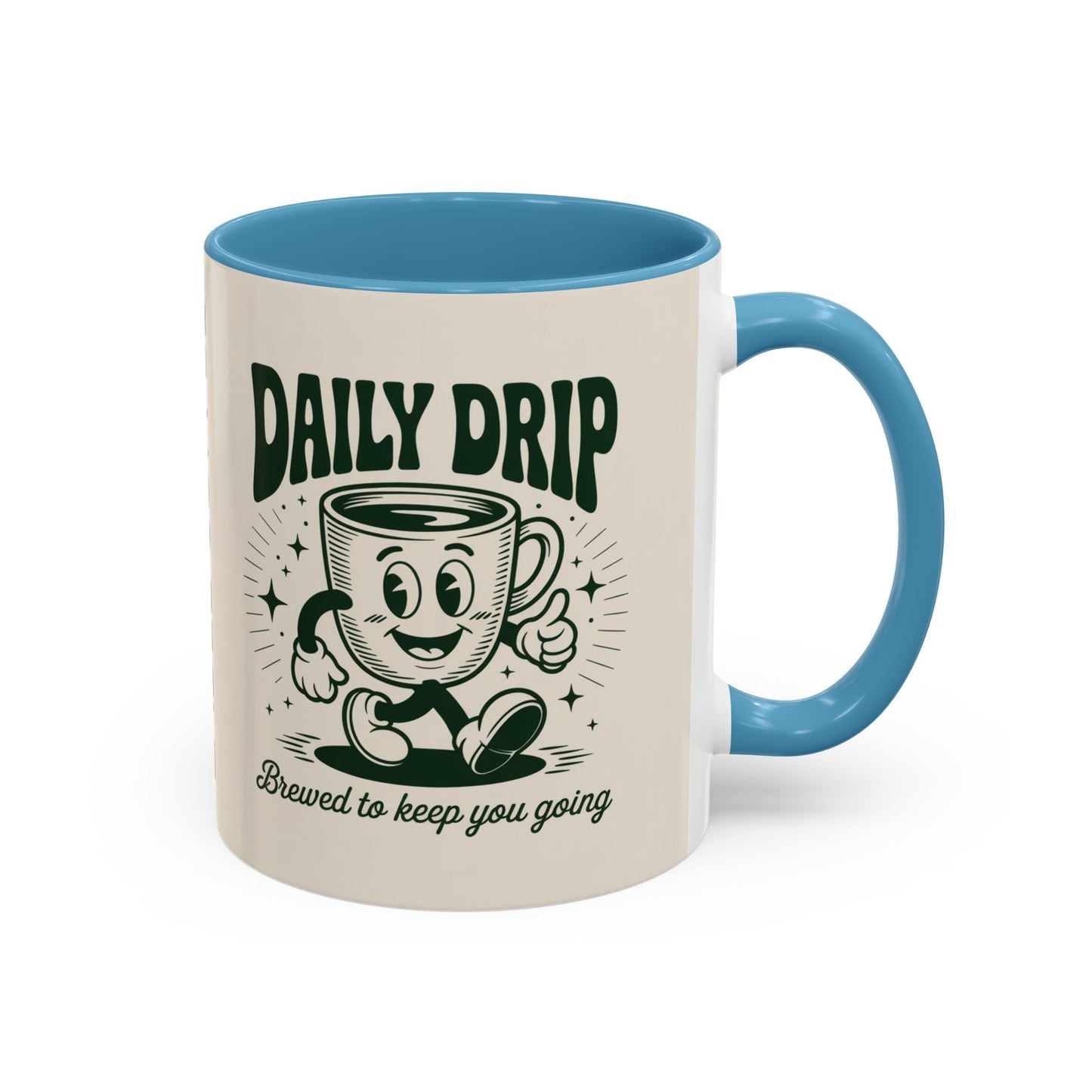 Coffee Drip Accent Mug | Funny Coffee Cup for Home, Office, Gift Ideas, Coffee Lovers, Birthday