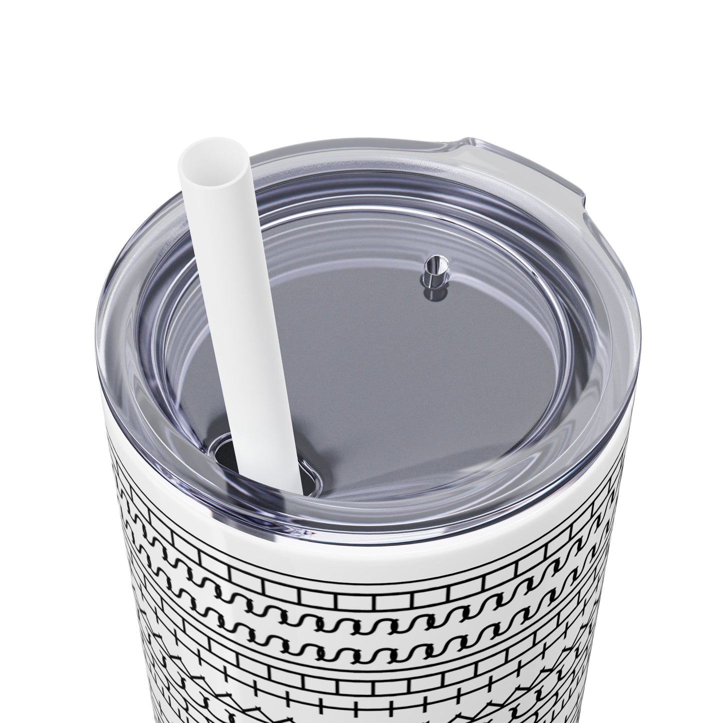 "FTS" Stylish Skinny Tumbler with Straw, 20oz - Perfect for Home, Office, Gifts, Travel, Daily Use - Minimalist Design for Every Occasion