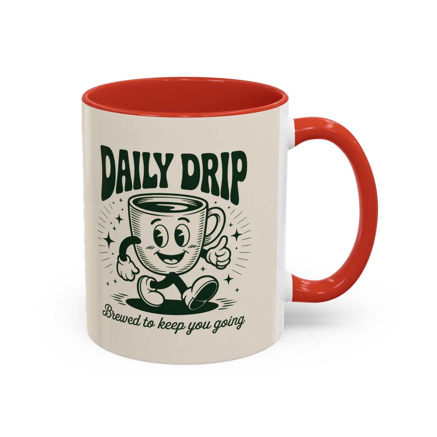 Coffee Drip Accent Mug | Funny Coffee Cup for Home, Office, Gift Ideas, Coffee Lovers, Birthday