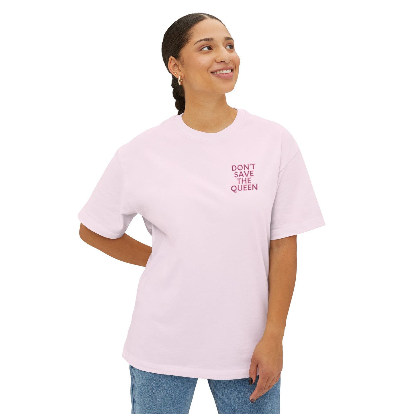 Trendy Oversized Tee with Skull and Heart Design - Perfect for Fashion Lovers