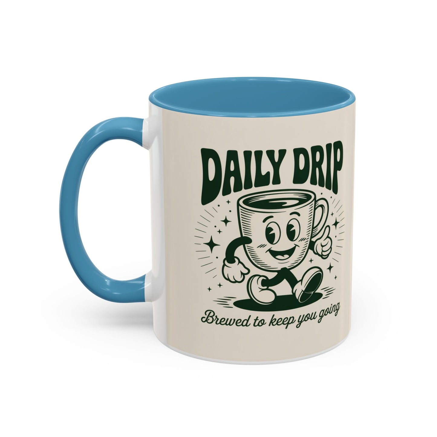 Coffee Drip Accent Mug | Funny Coffee Cup for Home, Office, Gift Ideas, Coffee Lovers, Birthday