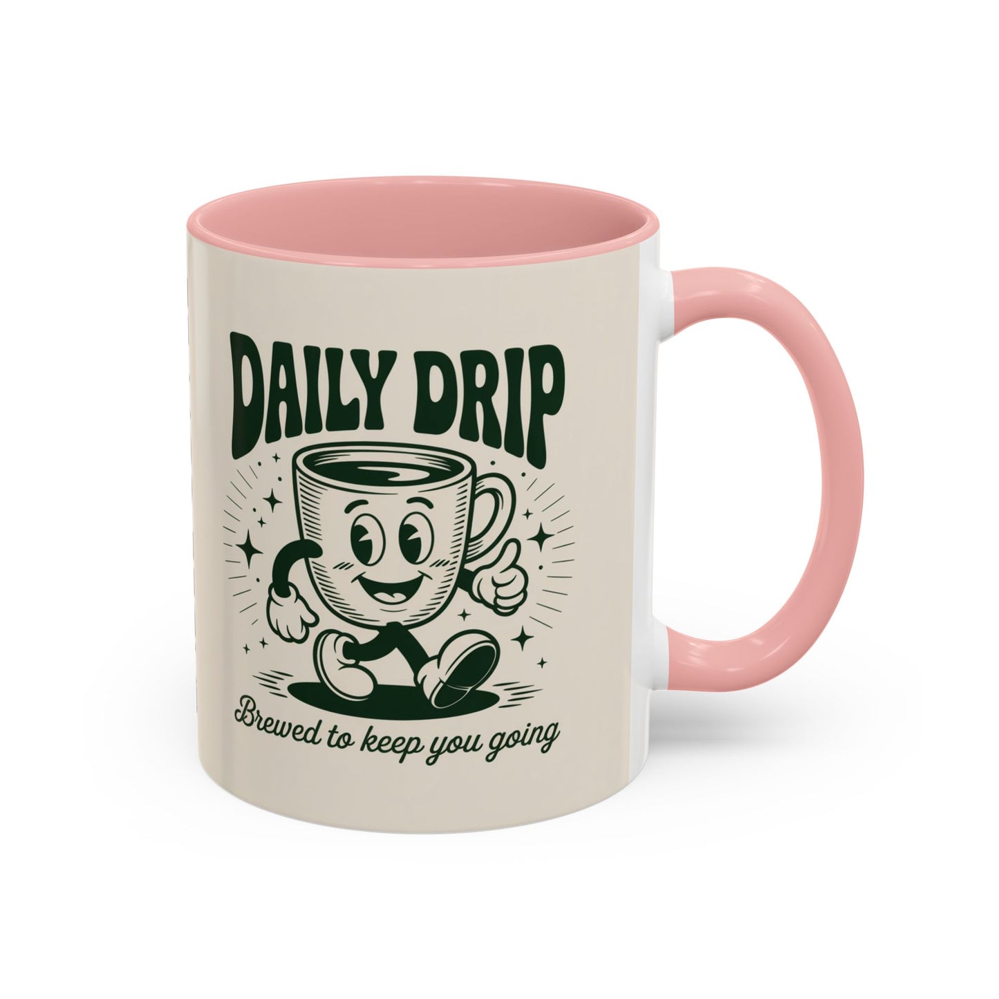 Coffee Drip Accent Mug | Funny Coffee Cup for Home, Office, Gift Ideas, Coffee Lovers, Birthday