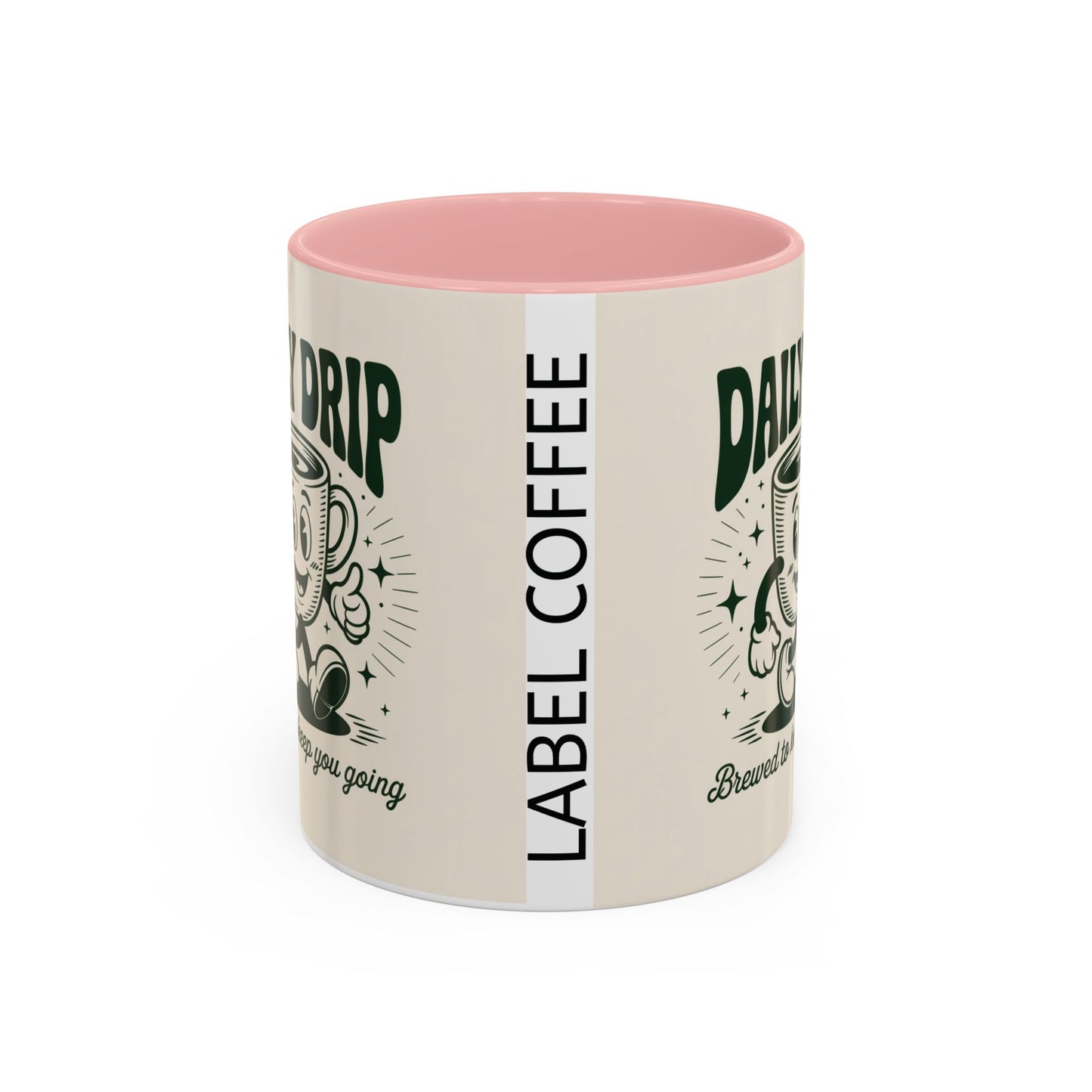 Coffee Drip Accent Mug | Funny Coffee Cup for Home, Office, Gift Ideas, Coffee Lovers, Birthday