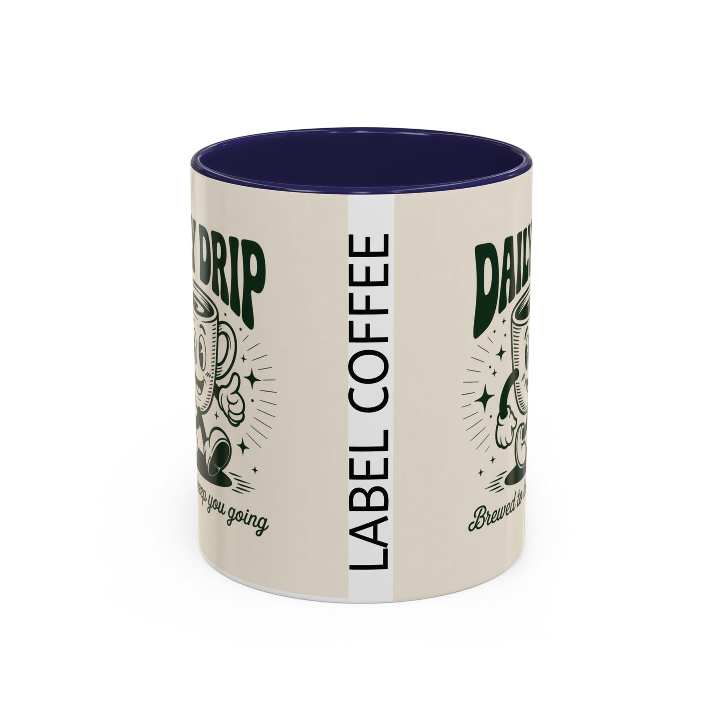 Coffee Drip Accent Mug | Funny Coffee Cup for Home, Office, Gift Ideas, Coffee Lovers, Birthday