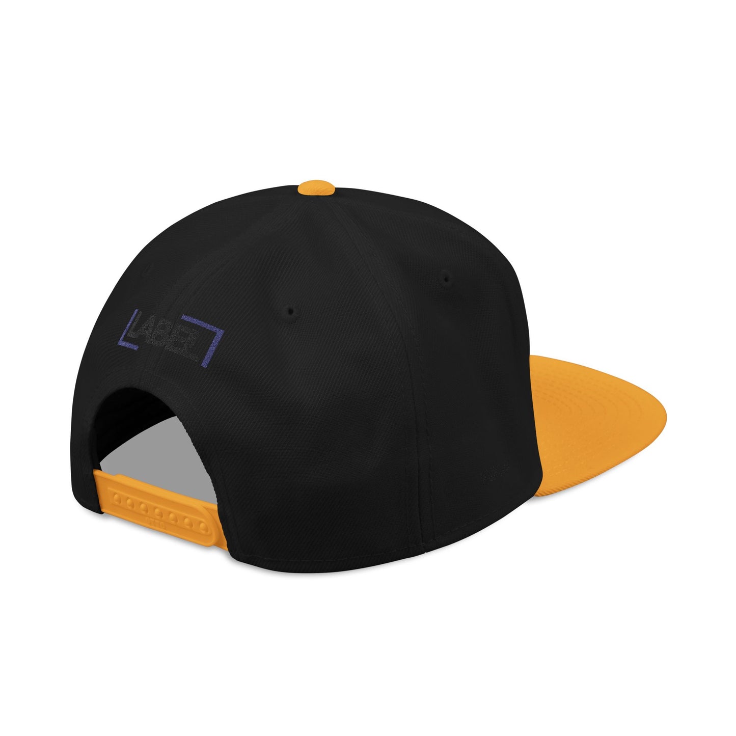 Embroidered YOLO Snapback by LABEL - Stylish White/ Black & Yellow Hat for Casual Outings