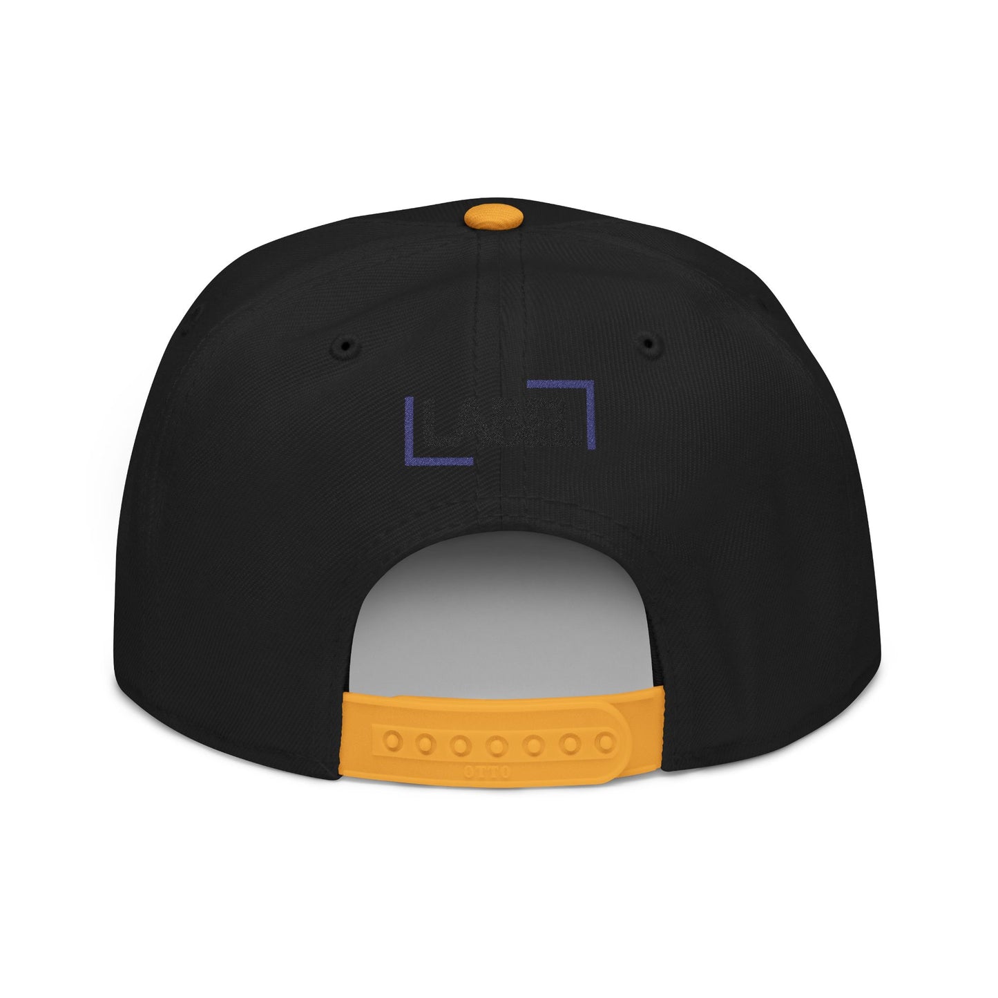 Embroidered YOLO Snapback by LABEL - Stylish White/ Black & Yellow Hat for Casual Outings
