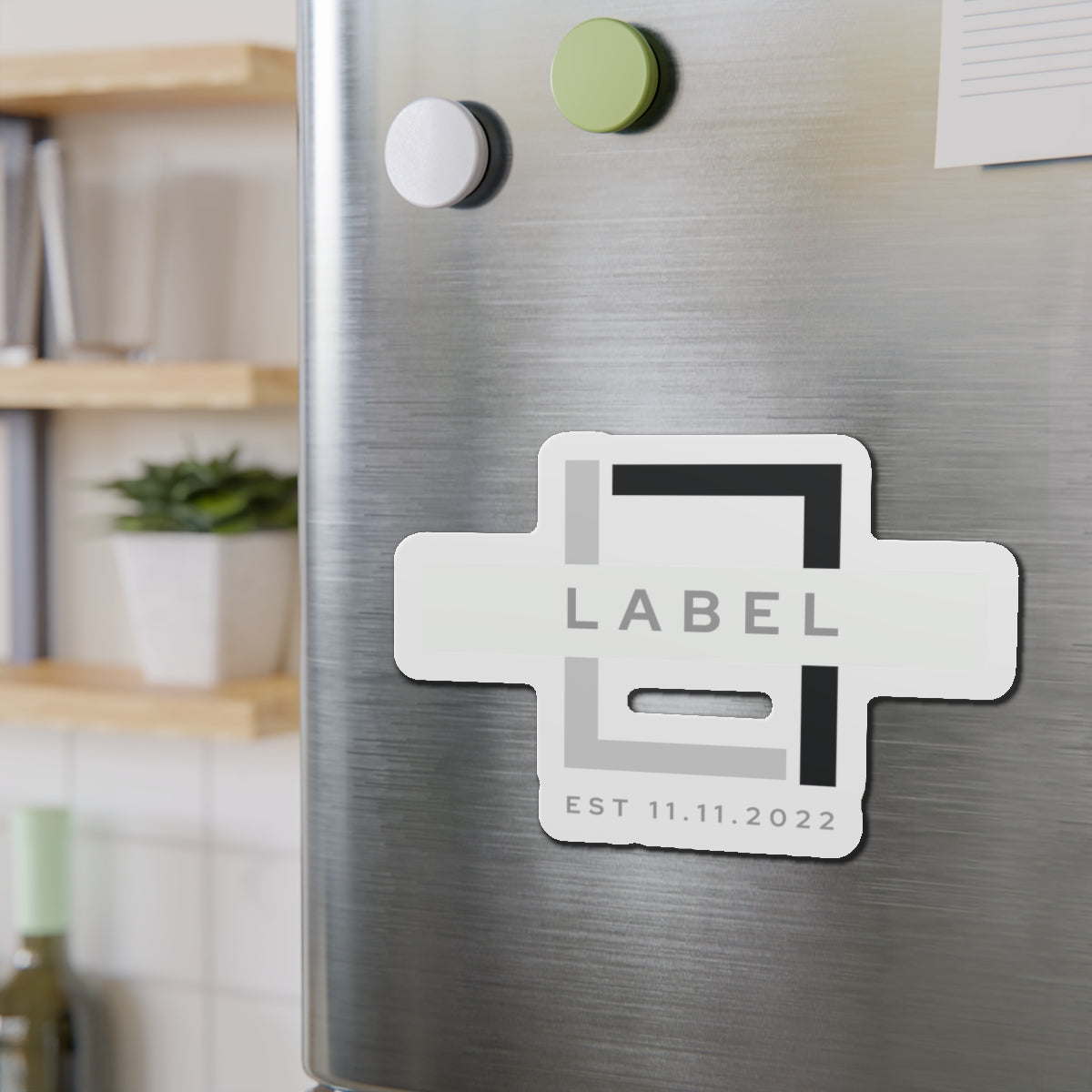 Modern Custom Die-Cut Magnets, Personalized Fridge Decor, Custom Label Magnetic Stickers, Home and Office Organization, Gift Idea for [...]