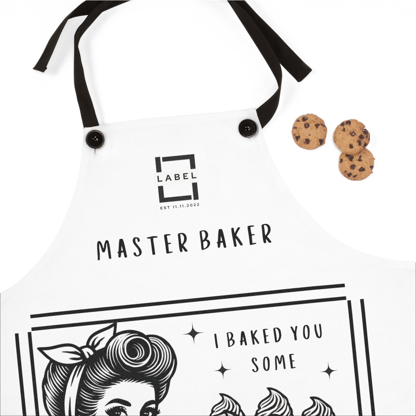 Master Baker Apron, Fun Baking Gift, Shut The Fucupcake, Culinary Apron for Home Cooks, Kitchen Accessory, Baking Enthusiast, Retro Style Apron
