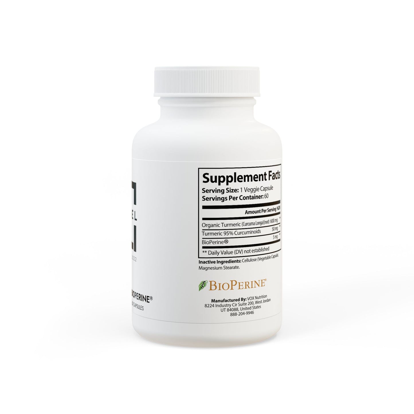 LABEL — Turmeric with BioPerine