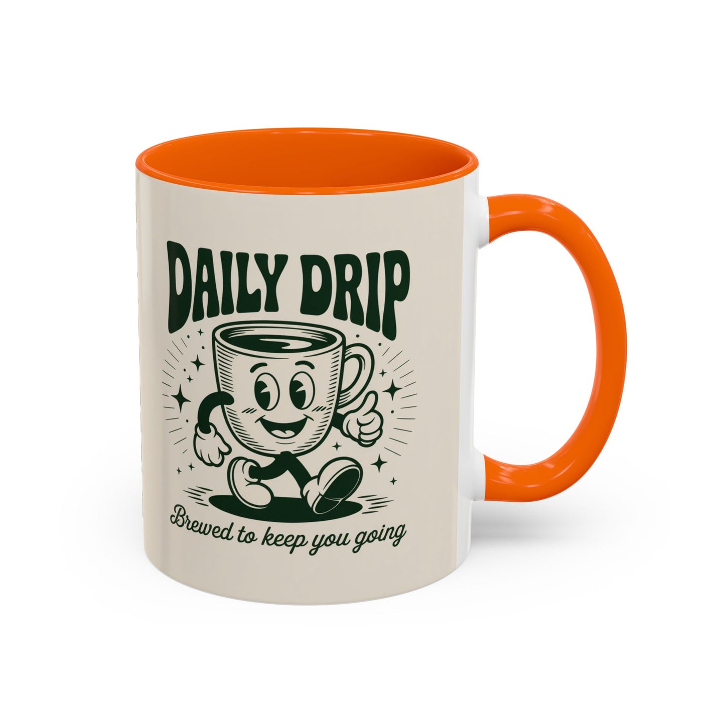 Coffee Drip Accent Mug | Funny Coffee Cup for Home, Office, Gift Ideas, Coffee Lovers, Birthday