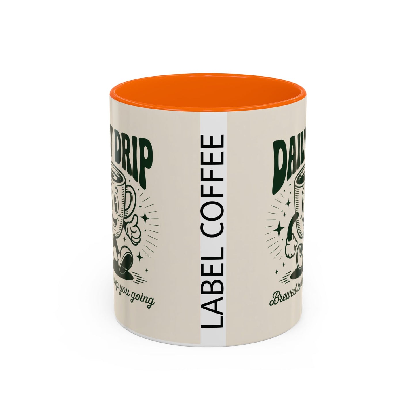Coffee Drip Accent Mug | Funny Coffee Cup for Home, Office, Gift Ideas, Coffee Lovers, Birthday