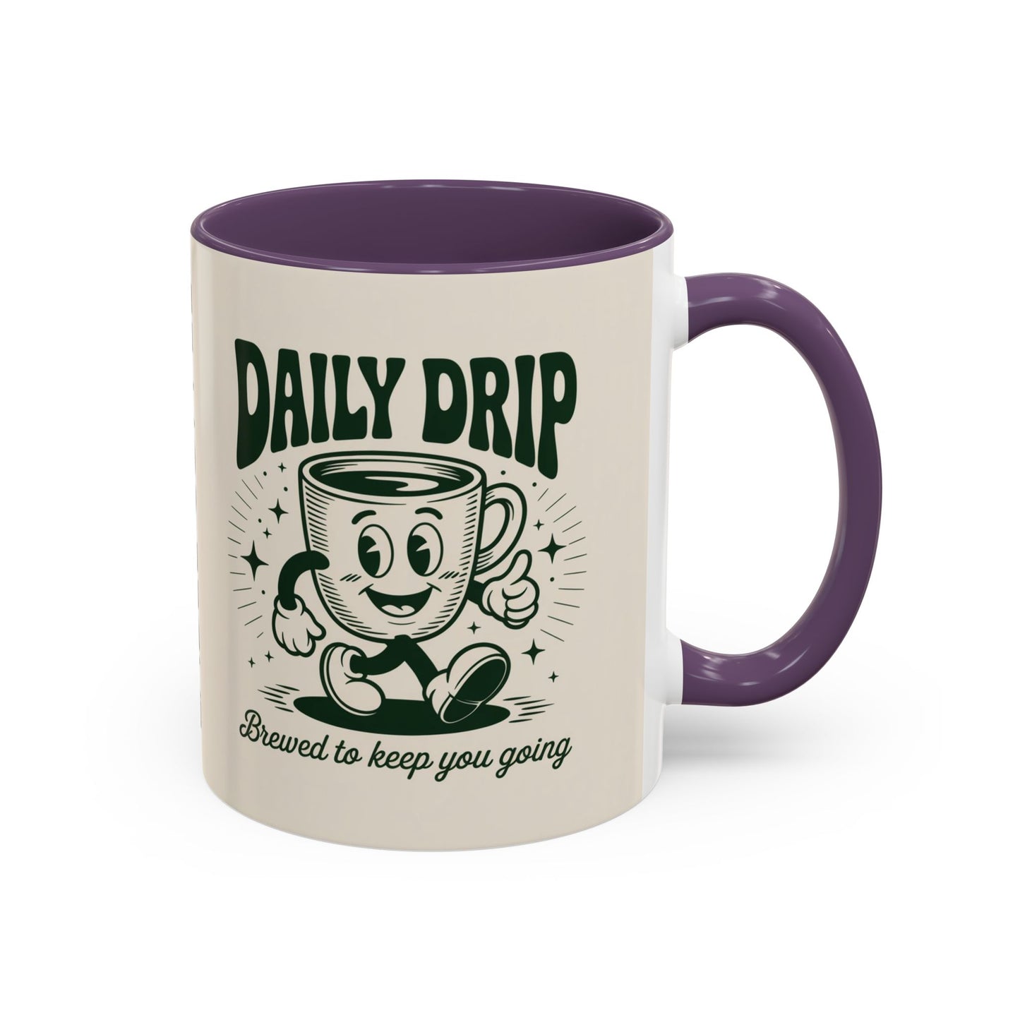 Coffee Drip Accent Mug | Funny Coffee Cup for Home, Office, Gift Ideas, Coffee Lovers, Birthday
