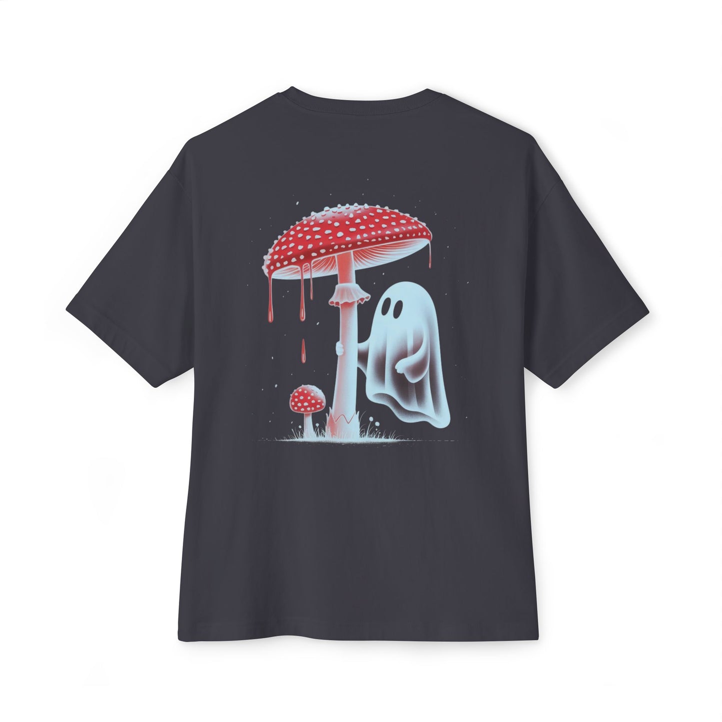 Unisex Oversized Boxy Tee | Chill Mood Tee, Graphic Tee for Ghost Lovers, Casual Wear, Fall Outfit, Gift for Halloween Enthusiasts