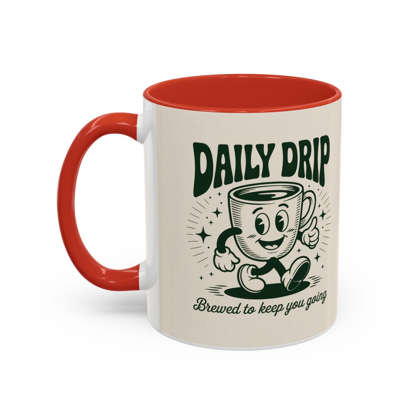 Coffee Drip Accent Mug | Funny Coffee Cup for Home, Office, Gift Ideas, Coffee Lovers, Birthday