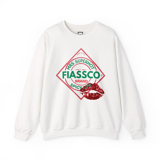 "Spicy Lips" Crewneck Sweatshirt - Fun Gift for Her, Valentine's Day, Cozy Fashion, Casual Style, Unisex Apparel