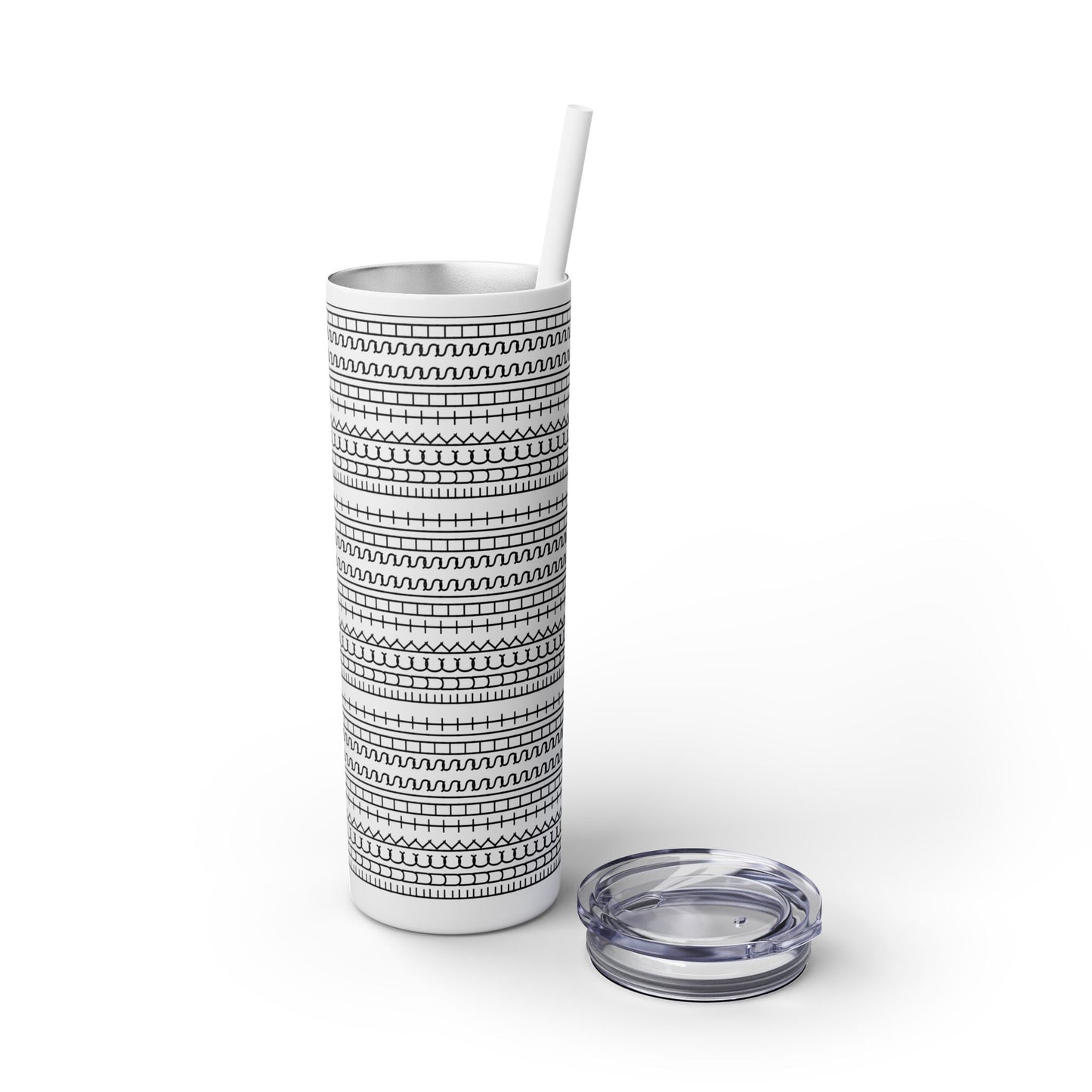 "FTS" Stylish Skinny Tumbler with Straw, 20oz - Perfect for Home, Office, Gifts, Travel, Daily Use - Minimalist Design for Every Occasion