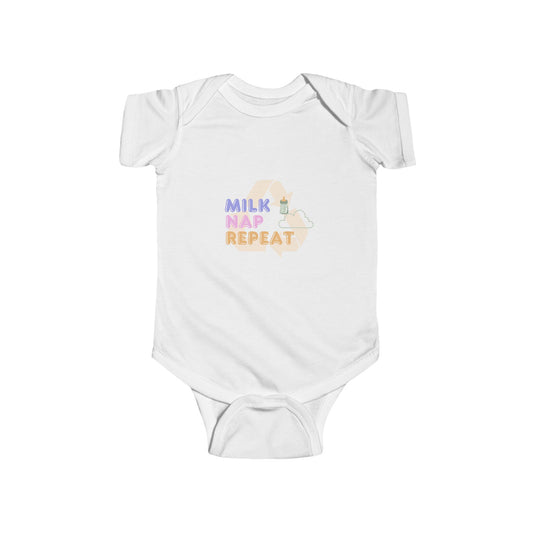 Cute Infant Bodysuit | Milk Nap Repeat, Baby Shower Gift, Funny Baby Outfit, Nappie Change and Chill, Newborn Clothes