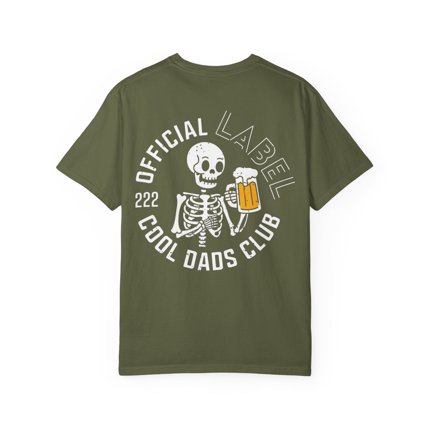 Official LABEL Cool Dads Club Skeleton T-Shirt - Premium Garment-Dyed Tee