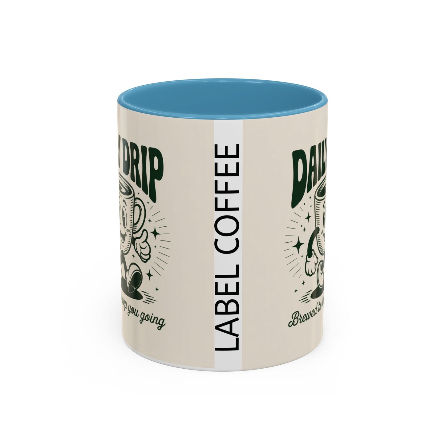 Coffee Drip Accent Mug | Funny Coffee Cup for Home, Office, Gift Ideas, Coffee Lovers, Birthday